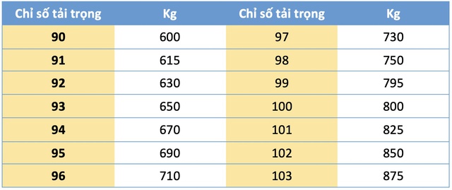 Tại sao phải chú ý chỉ số tải trọng, tốc độ khi thay lốp ô tô?- Ảnh 2.
