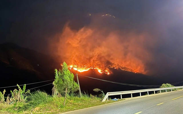 Hơn 700 người xuyên đêm chữa cháy rừng tại Quảng Ninh - Ảnh 1.
