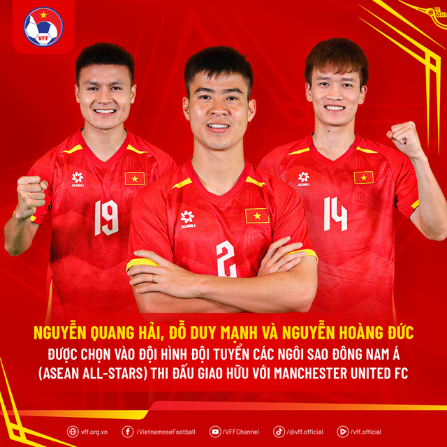 Nóng: Chốt 3 tuyển thủ Việt Nam đấu M.U, đội Ngôi sao Đông Nam Á dần lộ diện- Ảnh 1.