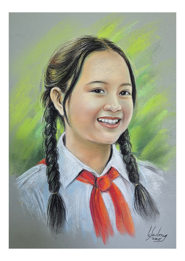 'Dung nhan' hoa hậu Lương Thùy Linh, nhà văn Nguyễn Nhật Ánh qua tranh Lê Sa Long- Ảnh 8.