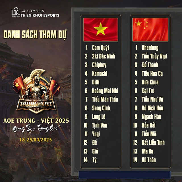 AoE Trung - Việt 2025: Cuộc chiến danh dự trên đất Giang Tây- Ảnh 3.