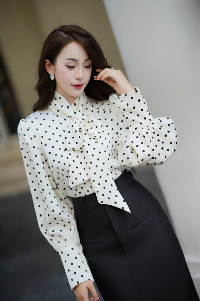 Họa tiết chấm bi vẽ nên nét duyên dáng cho phái đẹp- Ảnh 8. Họa tiết chấm bi vẽ nên nét duyên dáng cho phái đẹp- Ảnh 8.
