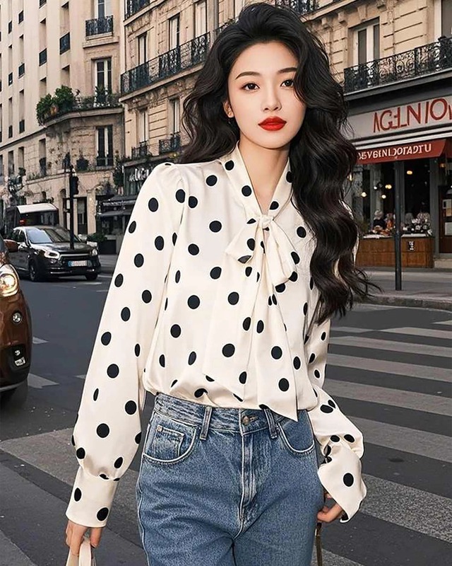 Họa tiết chấm bi vẽ nên nét duyên dáng cho phái đẹp- Ảnh 7. Họa tiết chấm bi vẽ nên nét duyên dáng cho phái đẹp- Ảnh 7.
