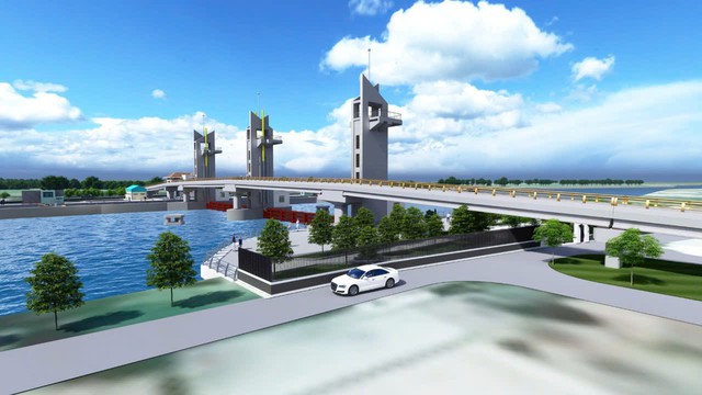 Kh&aacute;nh th&agrave;nh cống thủy lợi lớn nhất tỉnh S&oacute;c Trăng- Ảnh 1.