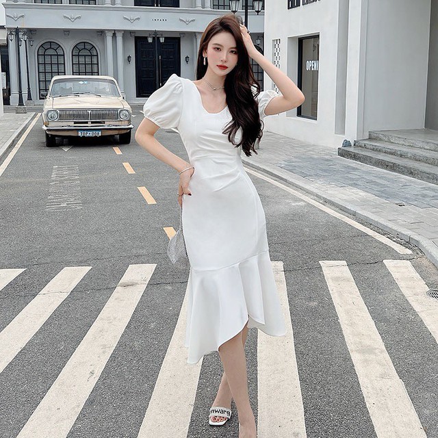 Váy đuôi cá giúp nàng biến hóa phong cách chỉ trong tích tắc - Ảnh 1.