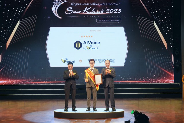 Vbee AIVoice - Công nghệ giọng nói Việt được vinh danh tại Giải thưởng Sao Khuê 2025- Ảnh 1.
