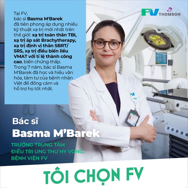 Bác sĩ Basma M’Barek (Bệnh viện FV): nỗ lực đến cùng vì bệnh nhân ung thư- Ảnh 1.