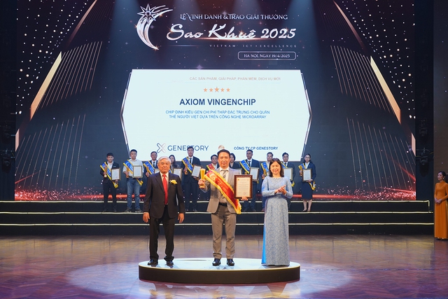 Axiom VinGenChip - Chip định kiểu gen của GeneStory nhận giải thưởng Sao Khuê 5 sao - Ảnh 3. Axiom VinGenChip - Chip định kiểu gen của GeneStory nhận giải thưởng Sao Khuê 5 sao - Ảnh 3.