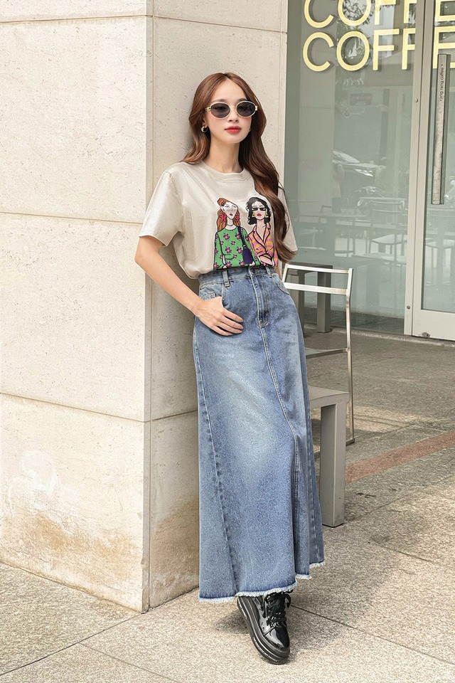 Diện đẹp đơn giản với chân váy chữ A- Ảnh 6.