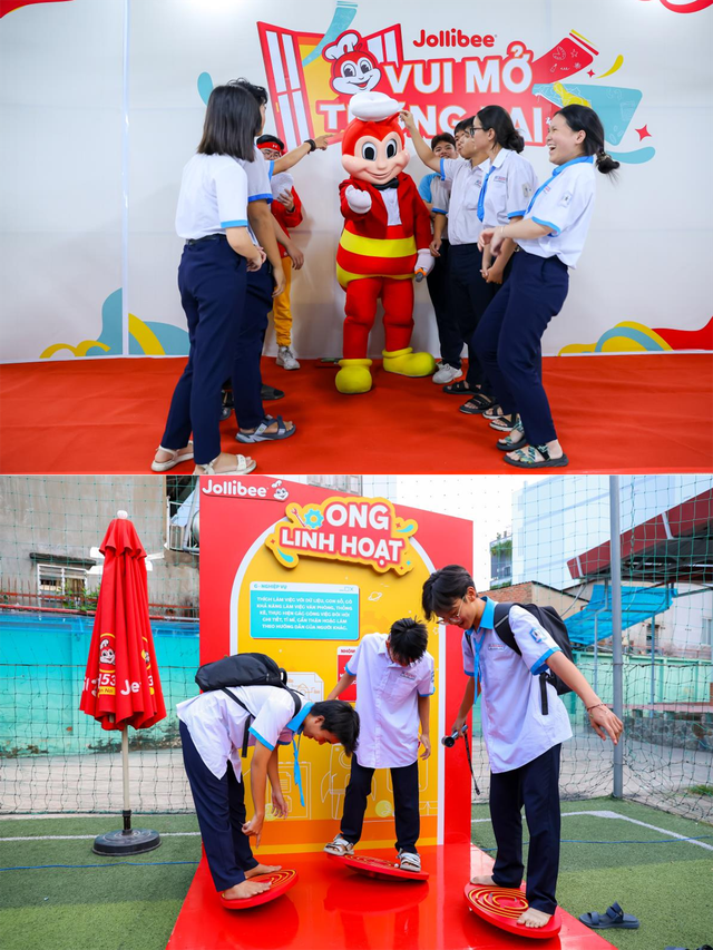Jollibee khởi động hành trình ‘Vui mở tương lai’ tại 300 trường THPT trên toàn quốc- Ảnh 2. Jollibee khởi động hành trình ‘Vui mở tương lai’ tại 300 trường THPT trên toàn quốc- Ảnh 2.