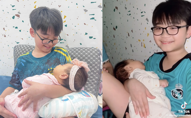 Lan tỏa trên mạng xã hội: 'Anh trai bỉm sữa' gây sốt mạng - Ảnh 1.