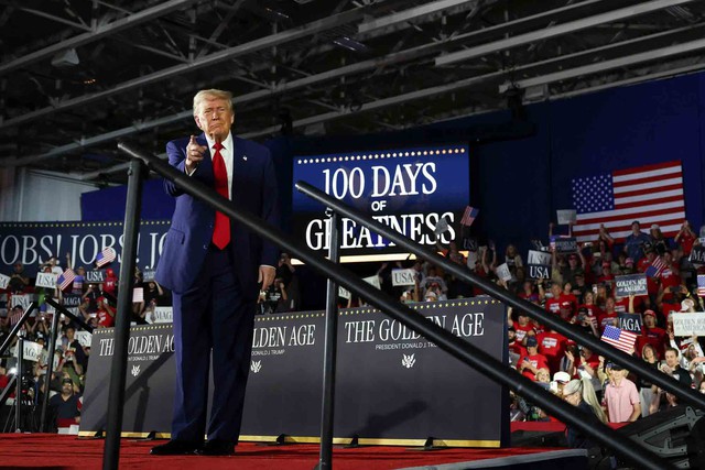 Thông điệp của ông Trump dịp 100 ngày nhậm chức Thông điệp của ông Trump dịp 100 ngày nhậm chức