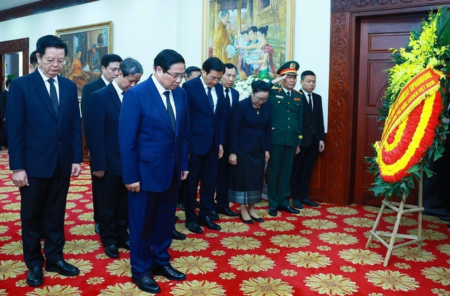 Thủ tướng Phạm Minh Ch&iacute;nh sẽ ﻿dự truy điệu nguy&ecirc;n Chủ tịch nước L&agrave;o - Ảnh 1.