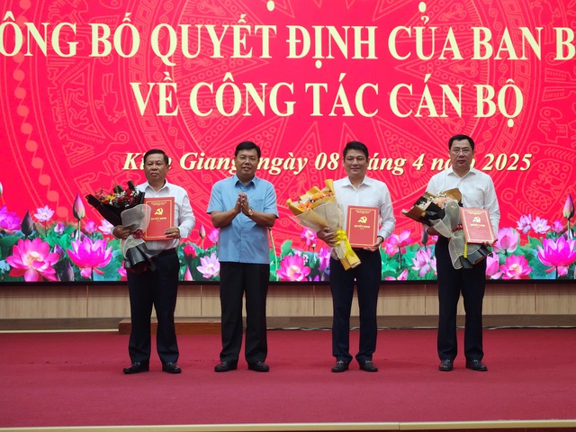 Kiên Giang: Công bố quyết định của Ban Bí thư về công tác cán bộ  - Ảnh 1.
