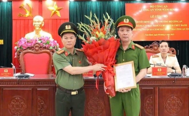 Bộ Công an bổ nhiệm Thủ trưởng Cơ quan CSĐT Công an tỉnh Nam Định- Ảnh 1. Bộ Công an bổ nhiệm Thủ trưởng Cơ quan CSĐT Công an tỉnh Nam Định- Ảnh 1.
