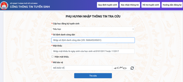 Tuyển sinh đầu cấp TP.HCM: Phụ huynh học sinh cần xác nhận thông tin tuyển sinh  - Ảnh 2.