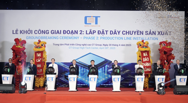 Khởi công nhà máy bán dẫn CT Semiconductor tại Bình Dương - Ảnh 1.