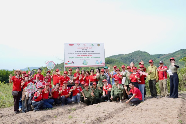 Dai-ichi Life Việt Nam triển khai trồng hơn 10.000 cây xanh tại Rừng phòng hộ Đồng Xuân - Ảnh 2.