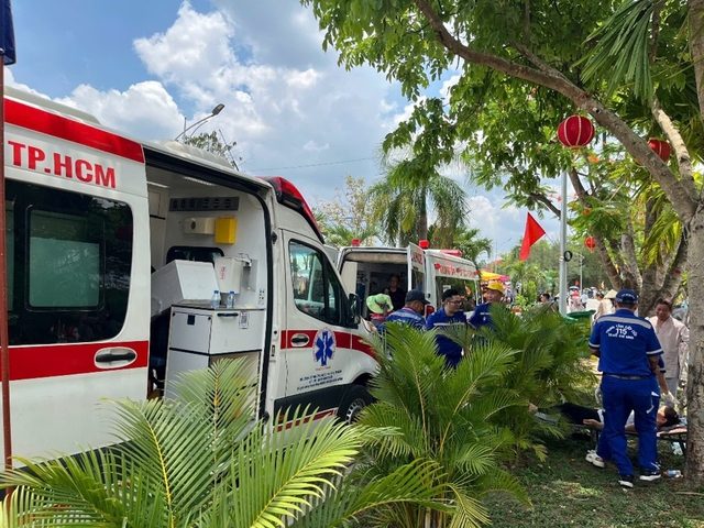 Gần 600 người được hỗ trợ y tế tại đại lễ Vesak 2025 Gần 600 người được hỗ trợ y tế tại đại lễ Vesak 2025