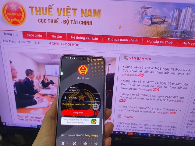 Tạm dừng ứng dụng thuế điện tử từ 23.5 – 15.6 Tạm dừng ứng dụng thuế điện tử từ 23.5 – 15.6