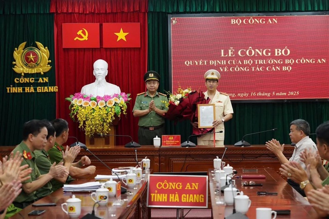 Ông Lục Thế Hưng làm Phó giám đốc Công an tỉnh Hà Giang - Ảnh 1.