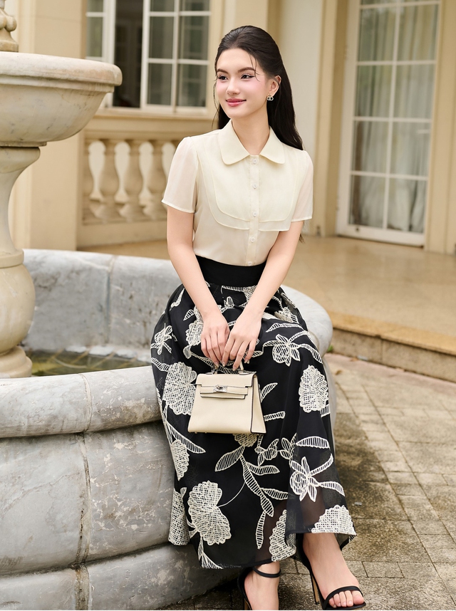 Chân váy dáng dài - Ảnh 1.