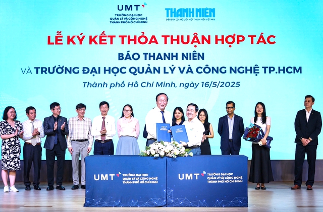 Báo Thanh Niên và Trường ĐH Quản lý và Công nghệ TP.HCM ký kết hợp tác Báo Thanh Niên và Trường ĐH Quản lý và Công nghệ TP.HCM ký kết hợp tác