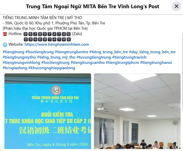 “Bóc mẽ” nhiều lớp dạy tiếng Trung “chui” trong trường công lập tại Bến Tre- Ảnh 2.