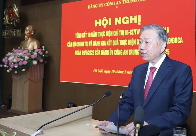 Tổng Bí thư Tô Lâm dự Hội nghị tổng kết 10 năm thực hiện Chỉ thị 05 - Ảnh 1.