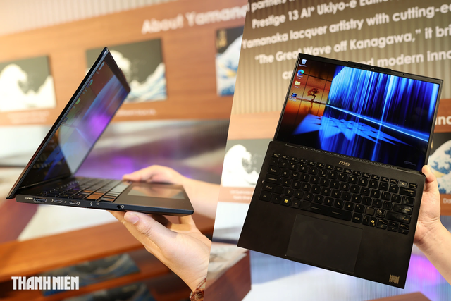 MSI đem mẫu laptop tranh sơn mài độc đáo tới Computex 2025 - Ảnh 2. MSI đem mẫu laptop tranh sơn mài độc đáo tới Computex 2025 - Ảnh 2.