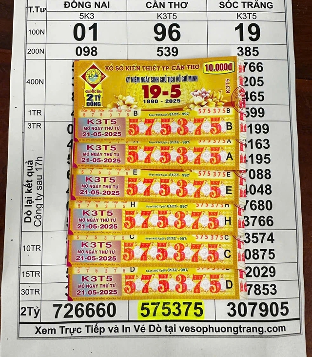 3 người trúng 6 tờ vé độc đắc, mua chống 'ế' khi đi hội chợ lô tô   - Ảnh 1.
