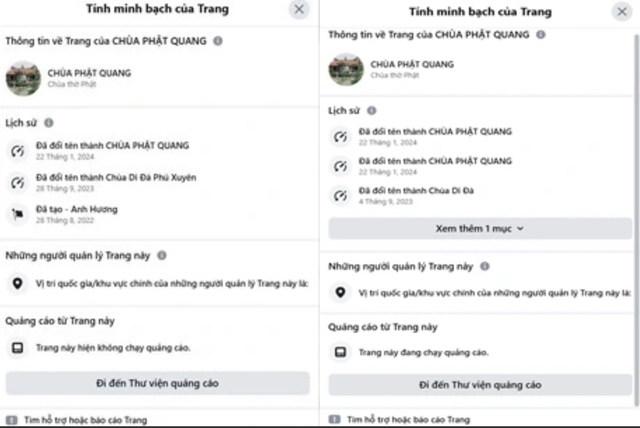 Nhiều Fanpage giả mạo kêu gọi ủng hộ chùa Phật Quang sau vụ cháy- Ảnh 4.