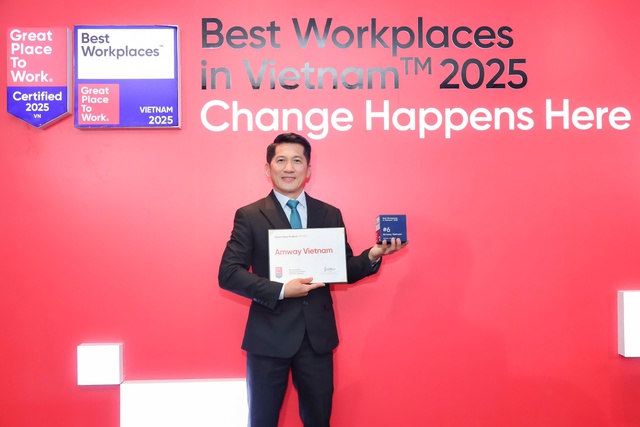 Amway đứng Top 6 Nơi làm việc xuất sắc hàng đầu Việt Nam 2025- Ảnh 2. Amway đứng Top 6 Nơi làm việc xuất sắc hàng đầu Việt Nam 2025- Ảnh 2.