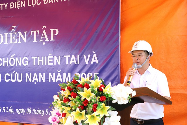 Điện lực Đắk Nông diễn tập ứng phó sự cố điện do thiên tai - Ảnh 5. Điện lực Đắk Nông diễn tập ứng phó sự cố điện do thiên tai - Ảnh 5.