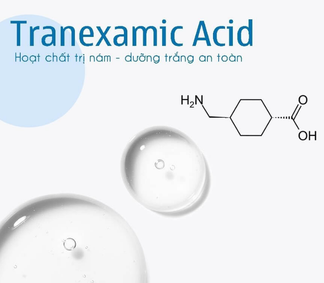 Tranexamic Acid là gì? Có thật sự làm mờ thâm nám da trắng sáng rạng rỡ? - Ảnh 2.