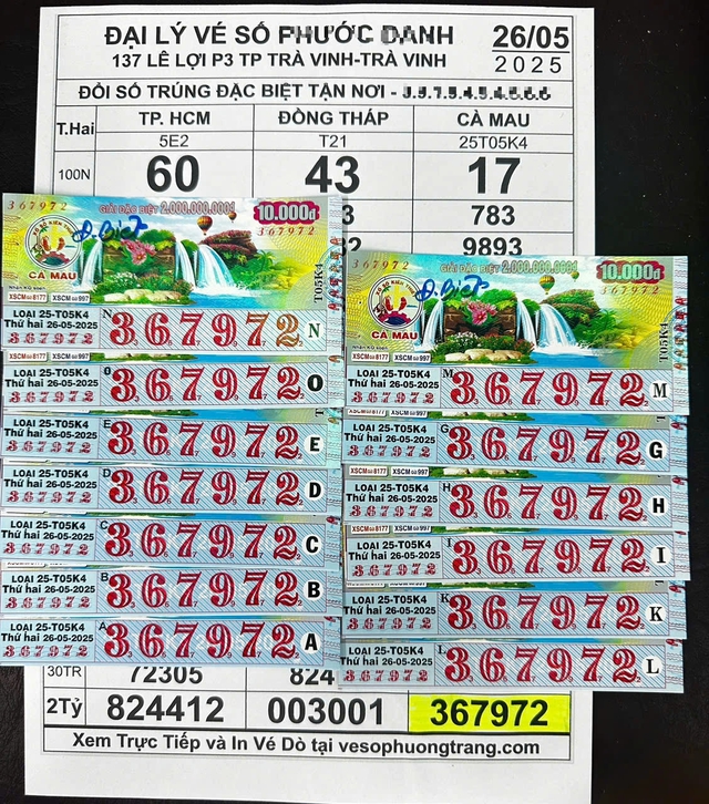 Người đàn ông 'chung thủy với số 72' trúng liền 13 tờ vé số độc đắc - Ảnh 1.