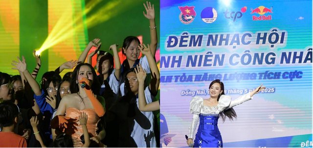 Sôi động đêm nhạc hội thanh niên công nhân tại Đồng Nai - Ảnh 1.