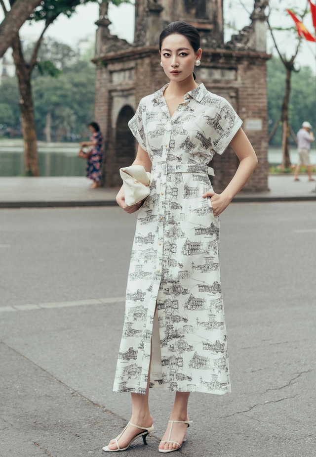 Váy sơ mi voan tơ, cotton thêu mát nhẹ đẹp nhất mùa hạ- Ảnh 3. Váy sơ mi voan tơ, cotton thêu mát nhẹ đẹp nhất mùa hạ- Ảnh 3.