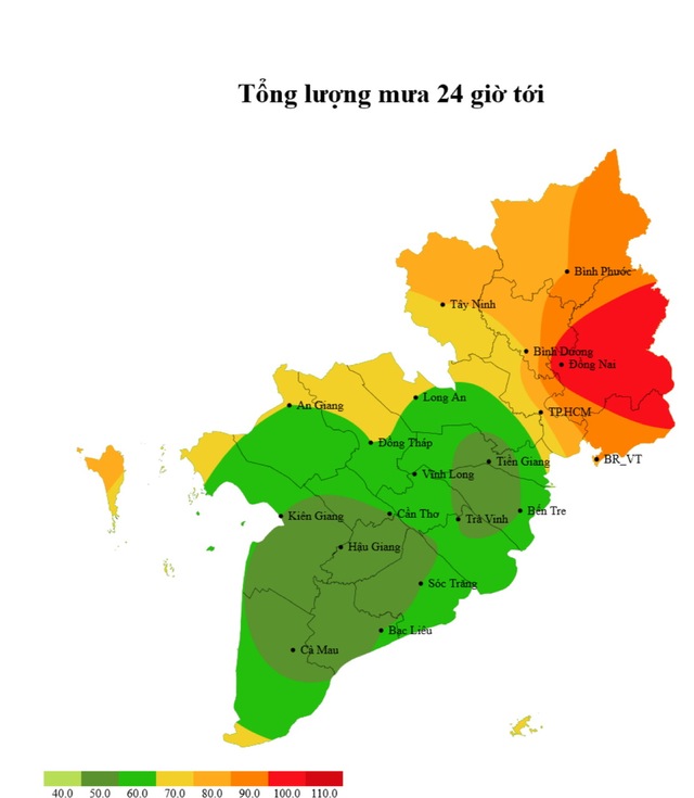 Hôm nay, tại TP.HCM mưa lớn xuất hiện những nơi nào? - Ảnh 1.
