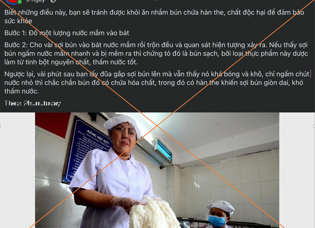 Tiến sĩ làm sáng tỏ thông tin 'dùng nước mắm kiểm tra bún chứa hàn the' - Ảnh 1.