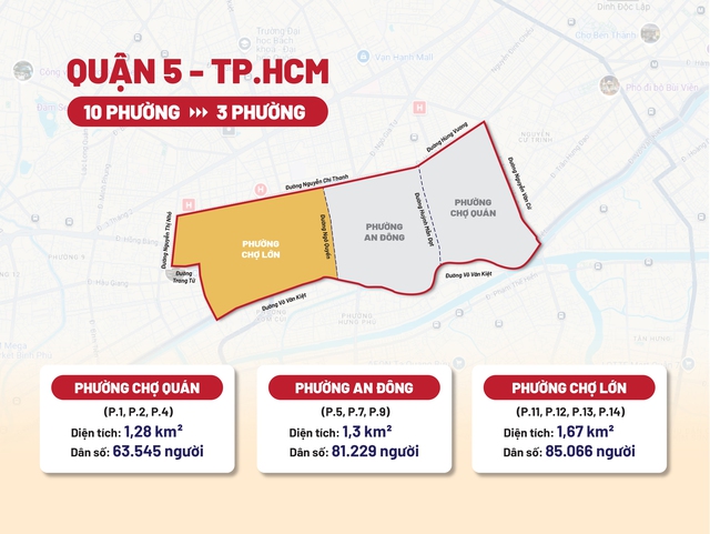 Tên phường xã mới sáp nhập ở TP.HCM: Phường Chợ Lớn có người Hoa 'nhiều cái nhất'- Ảnh 1.