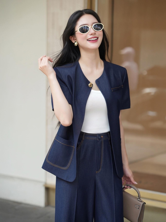 Thời trang denim  'lên ngôi' mùa nắng - Ảnh 5.