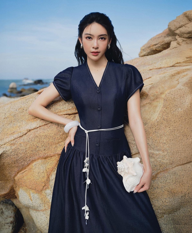 Thời trang denim  'lên ngôi' mùa nắng - Ảnh 3.