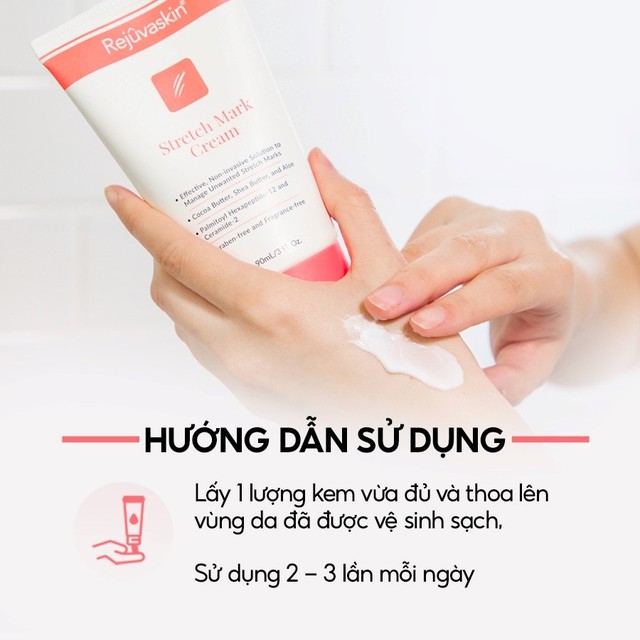 Hướng dẫn sử dụng kem trị rạn da Rejuvaskin đúng cách hiệu quả cả rạn da trắng Hướng dẫn sử dụng kem trị rạn da Rejuvaskin đúng cách hiệu quả cả rạn da trắng