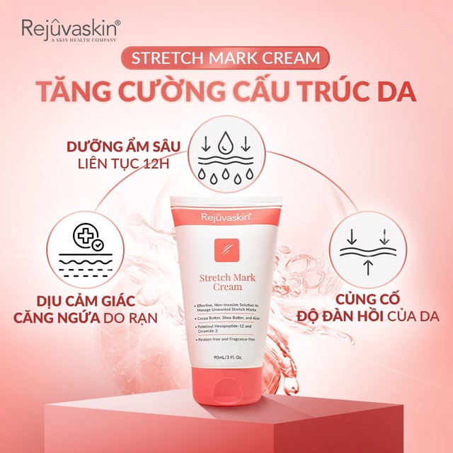 Hướng dẫn sử dụng kem trị rạn da Rejuvaskin đúng cách hiệu quả cả rạn da trắng- Ảnh 3. Hướng dẫn sử dụng kem trị rạn da Rejuvaskin đúng cách hiệu quả cả rạn da trắng- Ảnh 3.