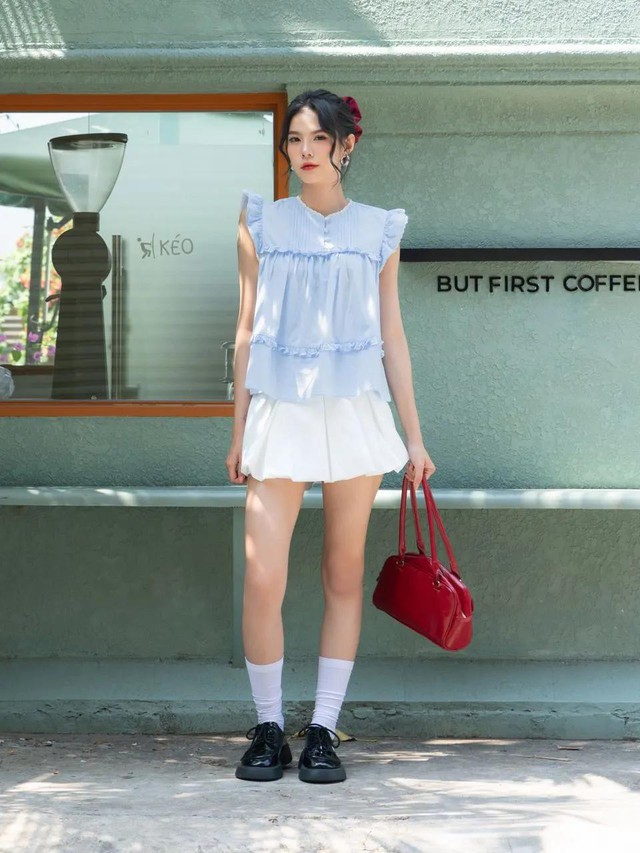 Tôn dáng với áo babydoll cho nàng có vóc người nhỏ nhắn- Ảnh 6.
