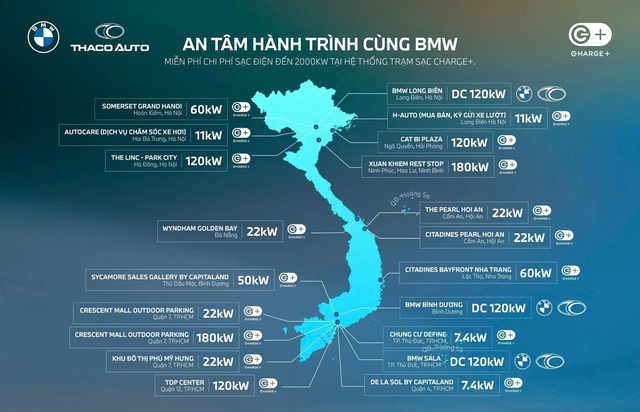 THACO AUTO và BMW mở rộng hệ thống trạm sạc xe điện tại Việt Nam - Ảnh 1.