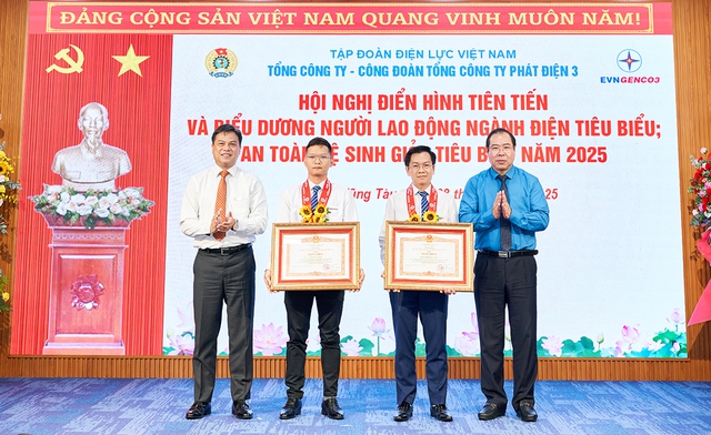 EVNGENCO3 vinh danh 38 điển hình tiên tiến, 42 lao động tiêu biểu năm 2025 - Ảnh 4. EVNGENCO3 vinh danh 38 điển hình tiên tiến, 42 lao động tiêu biểu năm 2025 - Ảnh 4.