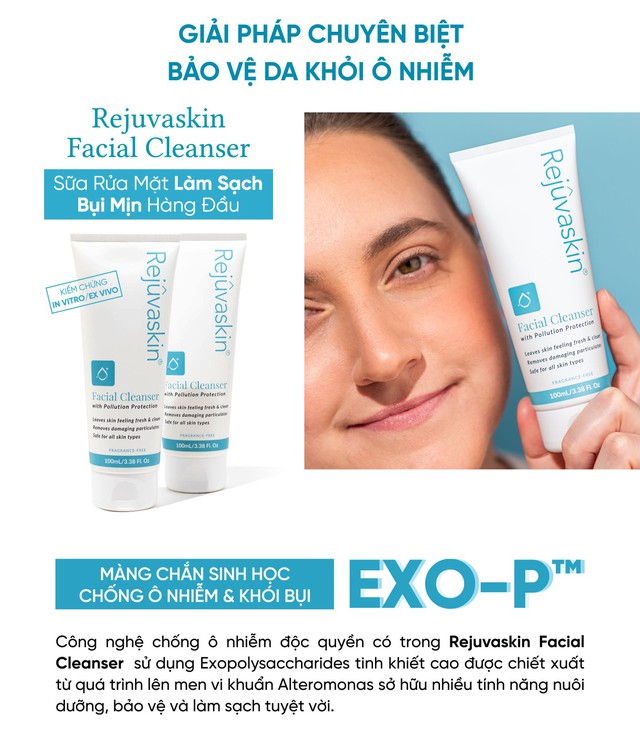Cách sử dụng sữa rửa mặt Rejuvaskin sạch cả bụi mịn PM2.5 mà không gây khô da- Ảnh 3.