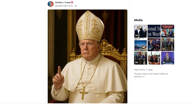 Bị phản ứng về bức ảnh mặc đồ Giáo hoàng, ông Trump lên tiếng Bị phản ứng về bức ảnh mặc đồ Giáo hoàng, ông Trump lên tiếng